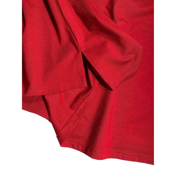 Minimalist J. Jill Red Womens L Soft Supima Coastal Boat Neck Popover Top - Picture 4 of 6